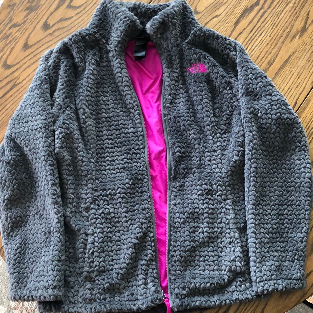 North face soft fuzzy jacket